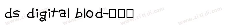 ds digital blod字体转换